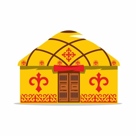 Бурятская юрта вектор