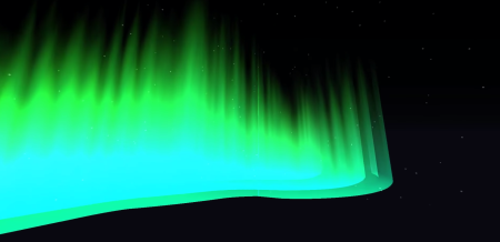 Северное сияние без фона