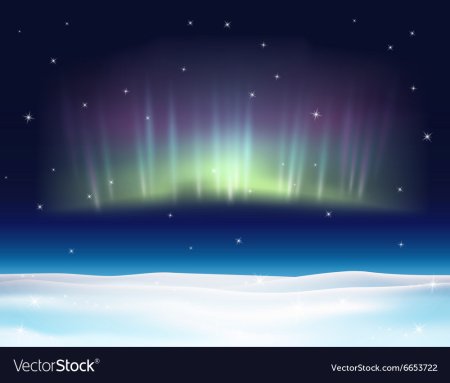 Северное сияние мультяшное