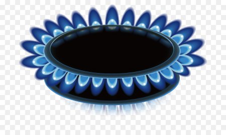 Газовая конфорка на белом фоне