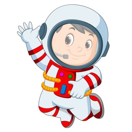 Космонавт мультяшная