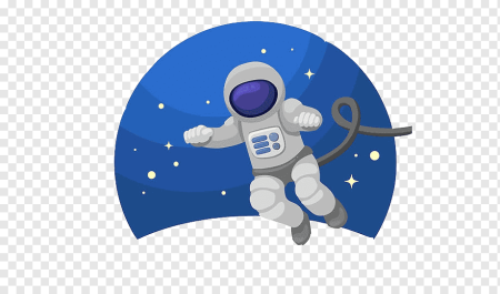 Космонавтики на прозрачном фоне