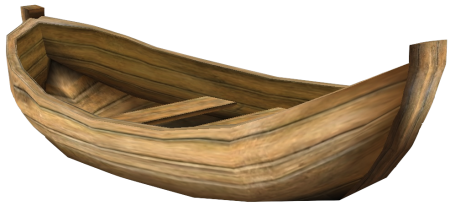 Лодка на белом фоне