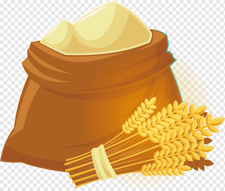 Мешок с мукой на прозрачном фоне