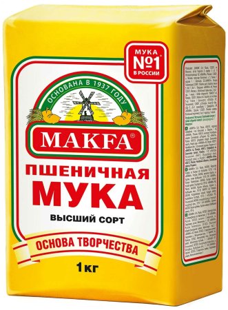 Пшеничная мука makfa высший сорт 2кг