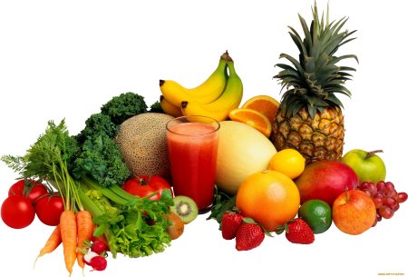 Овощи и фрукты полезные продукты