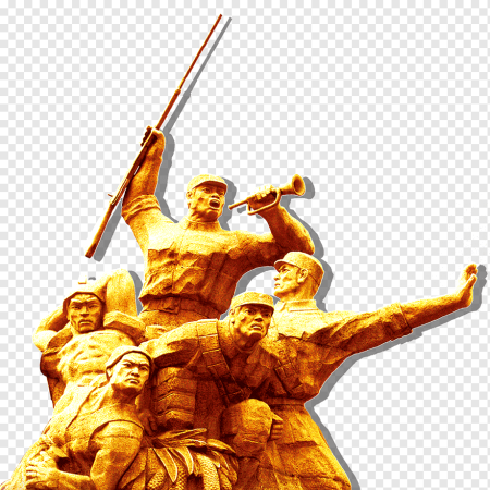 Солдат Победы на прозрачном фоне