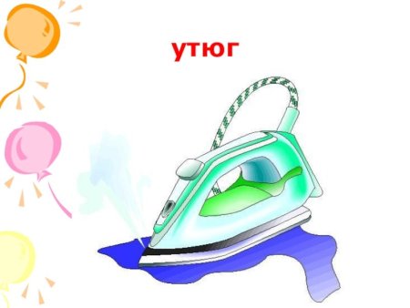 Карточки для детей утюг
