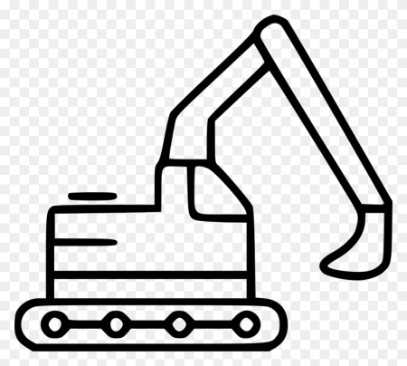Экскаватор-погрузчик JCB на белом фоне