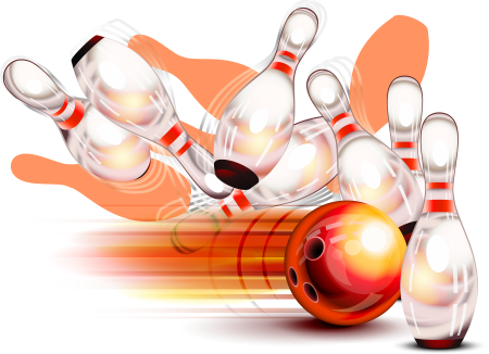 Страйк в боулинге вектор