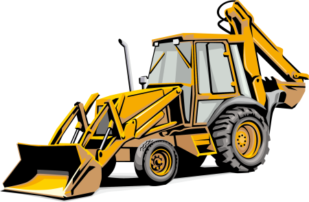 Трактор JCB вектор