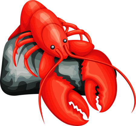 Лобстер мультяшный