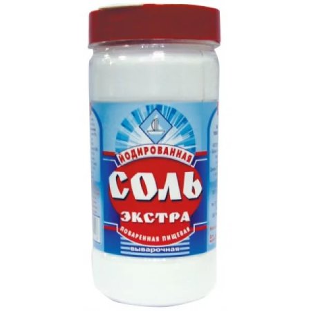 Соль "Экстра" йодированная ПЭТ- солонка 500гр