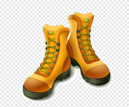 Ботинки на прозрачном фоне