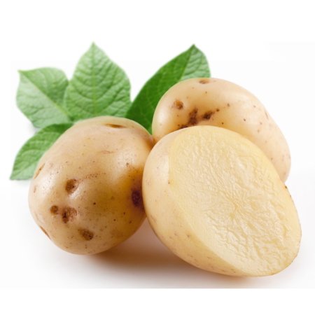 Картофлельна белом фоне
