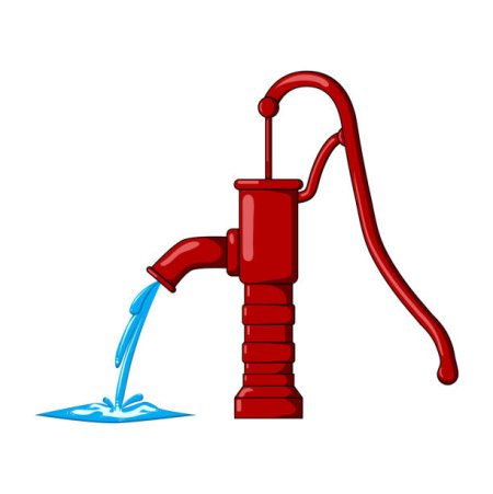 Насос для воды мультяшный