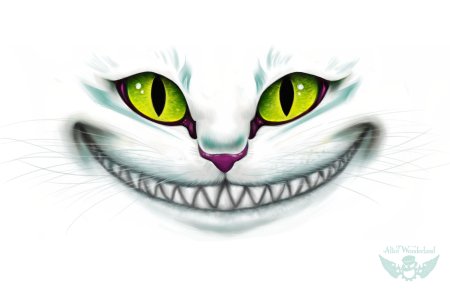 Улыбка кота из Алисы в стране чудес рисунок