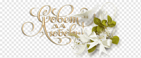 С днем свадьбы на прозрачном фоне