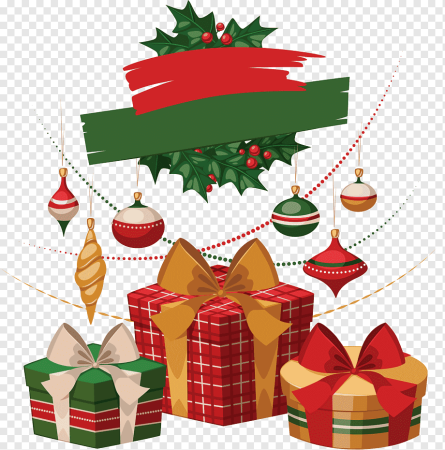 Новогодние подарки клипарт