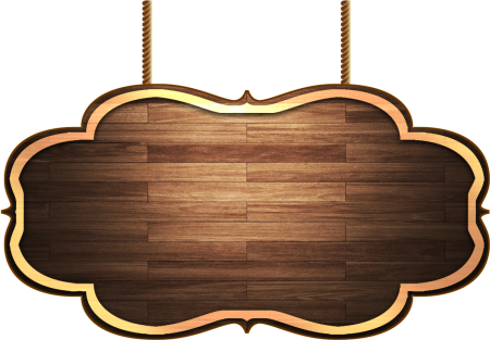 Деревянная вывеска