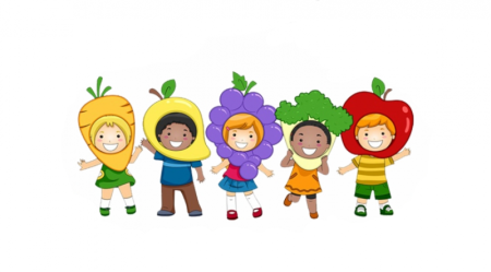 Здоровые дети на прозрачном фоне