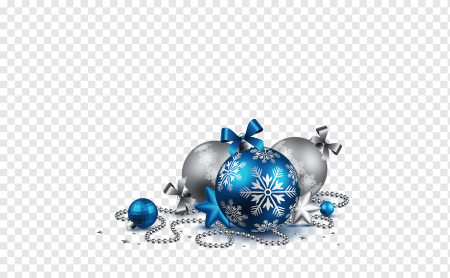 Новогодние элементы синие