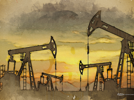 Нефтяная буровая вышка вектор