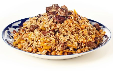 Плов с курицей клипарт