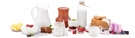 Продукты на белом фоне