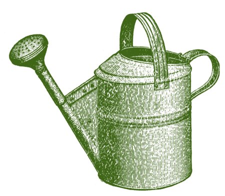 Лейка рисованная