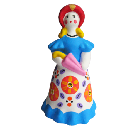 Дымковская игрушка роспись барыни