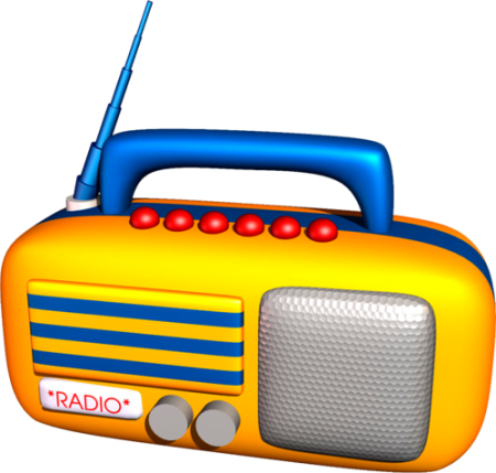 Радиоприемник на прозрачном фоне