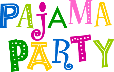 Пижамная вечеринка надпись
