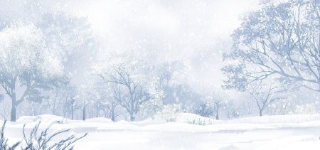 Зимний фон акварель