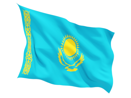 Новый флаг Казахстана