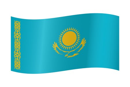 Казахстан флаг с надписью