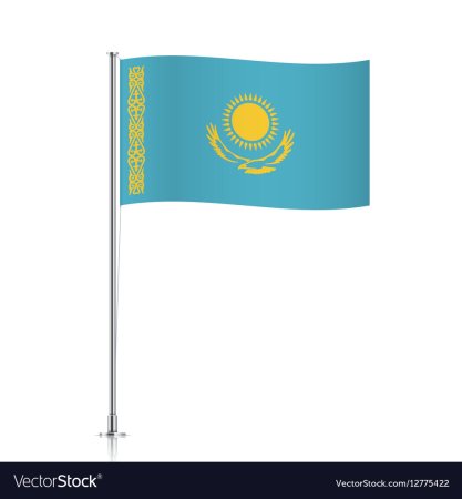 Казахстан карта флаг