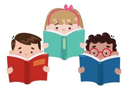 Девочка с книжкой для детей