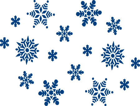 Снежинки на прозрачном фоне