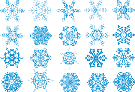Векторные снежинки