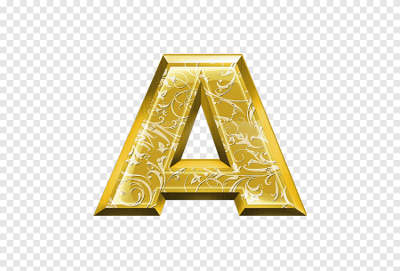 Золотые буквы алфавит