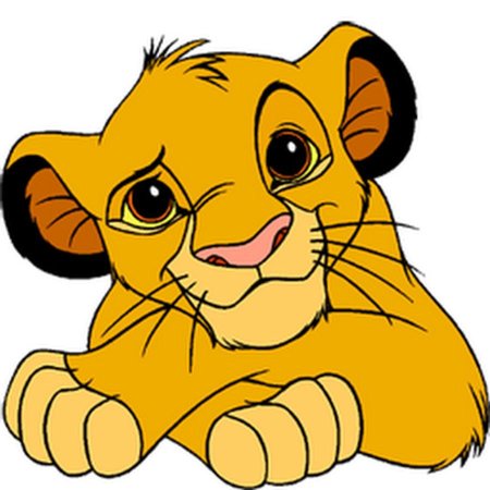 Король Лев Симба с короной