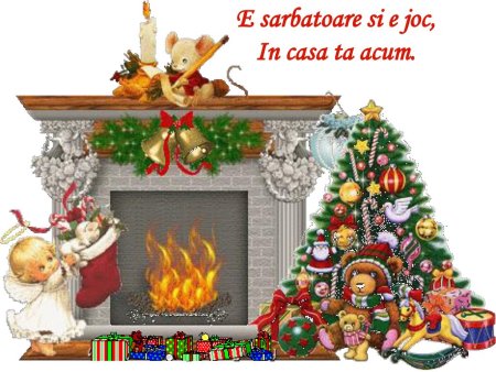 Новогодняя комната мультяшная