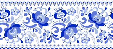 Гжель паттерн