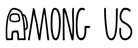 Among us надпись