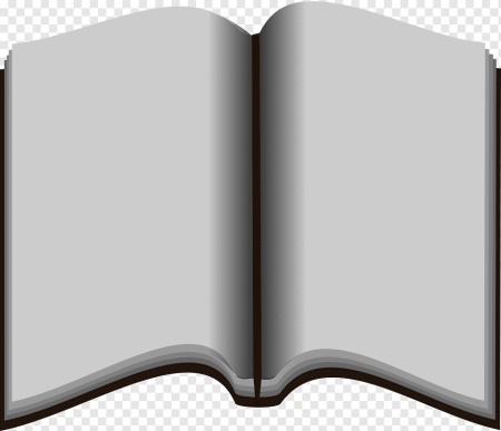Развернутая книга на прозрачном фоне