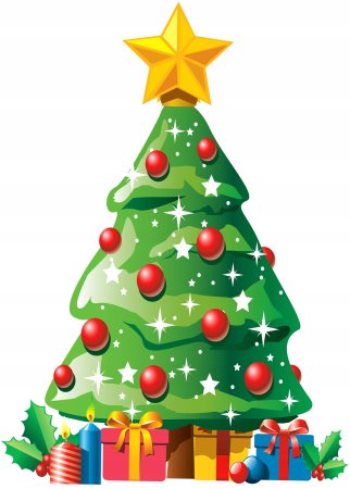 Елочка без фона