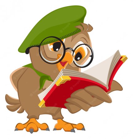 Сова с книжкой и указкой