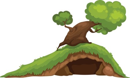 Медведь в берлоге для детей