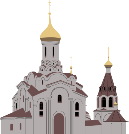 Церковь на прозрачном фоне